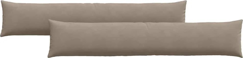 vidaXL Kanapé párnák 2 pcs Tópszínű 200 x 40 cm szövet