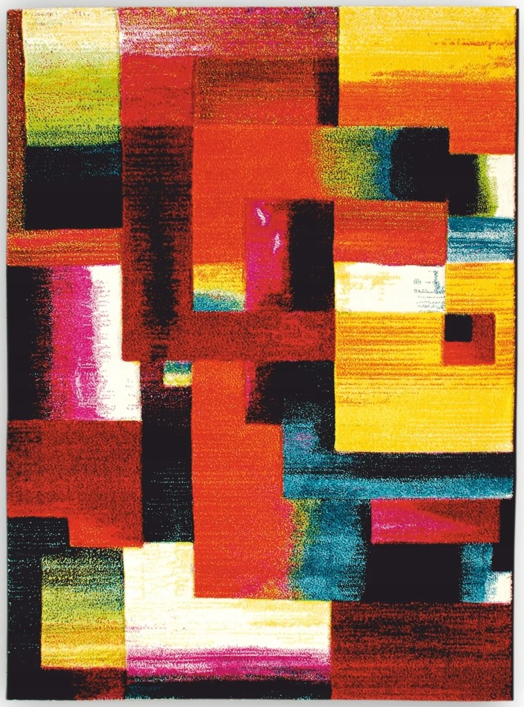 Színes szőnyeg Folklore 80x150 cm Modern Geometrikus Puha Nappali