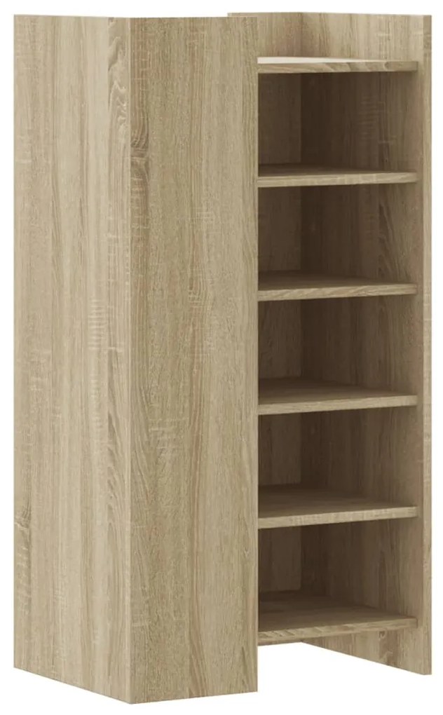 vidaXL sonoma tölgy színű szerelt fa cipőszekrény 52 x 37,5 x 100 cm
