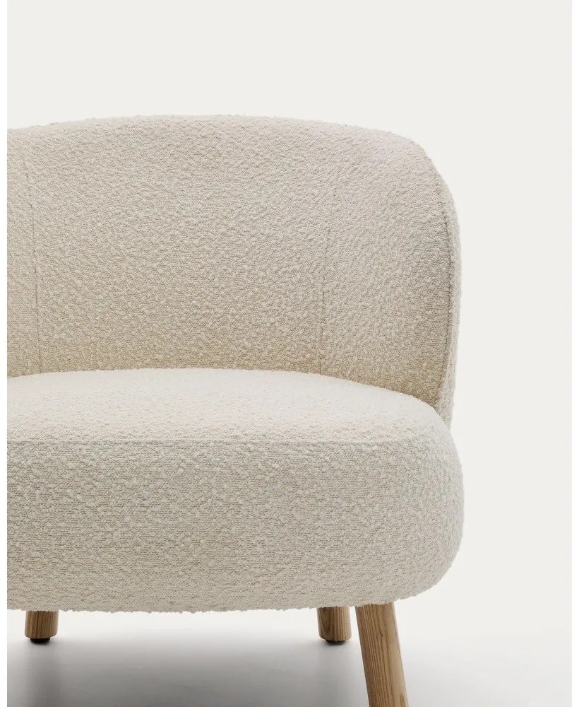 Krémszínű buklé fotel Ulit – Kave Home