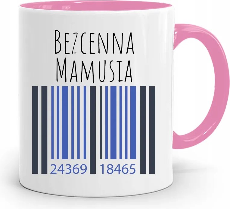 Rózsaszín Bögre Anya Ajándék Felbecsülhetetlen Értékű Anya Nyomtatott Fotóval