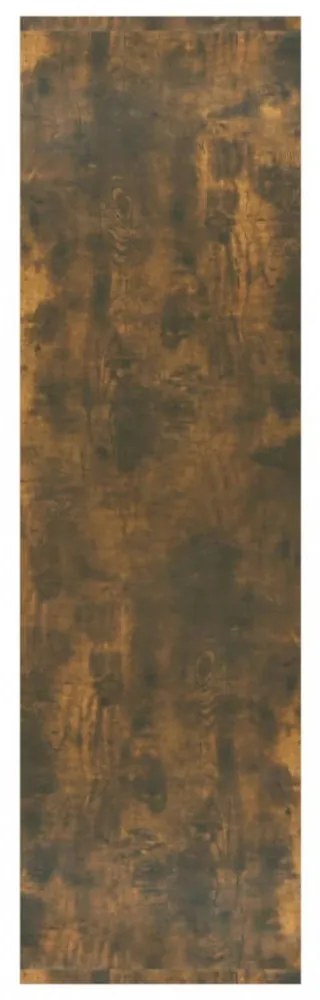 füstös tölgy színű fa könyvszekrény/térelválasztó 60x30x103 cm