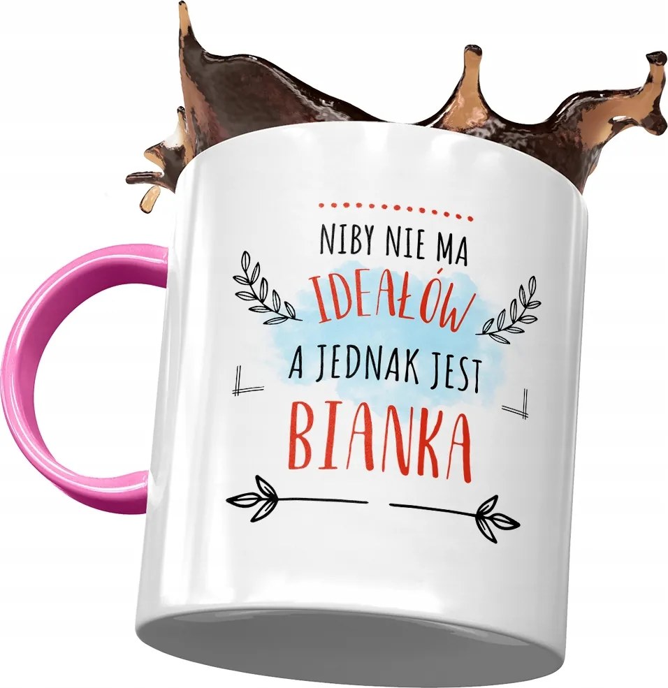 Rózsaszín Bögre Bianka Feleség Barátnő Nyomtatott Fotóval