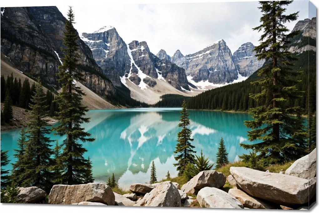 Vászonkép 120x80cm Hálószoba Nappaliba Panoráma Tó