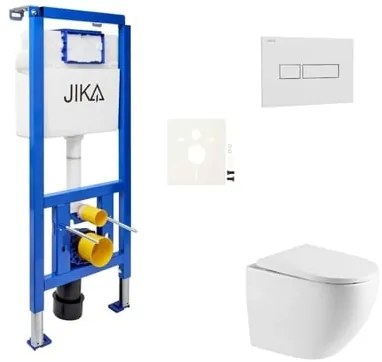 Falra szerelhető WC garnitúra világos falakhoz / fal előtti SAT SIKOJSTOR67