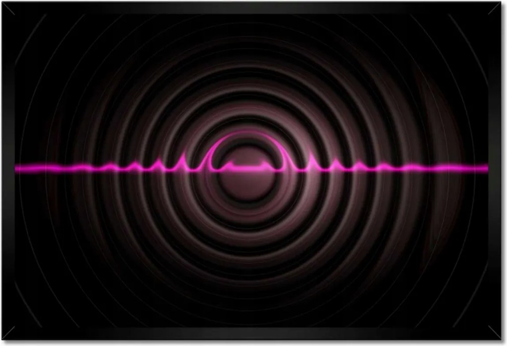 Poszterek keretben 60x40 Zenés hullám