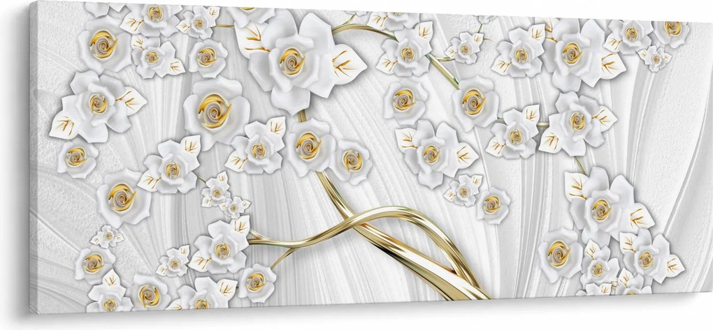 Kép - Fa arany díszítéssel (120x50 cm)