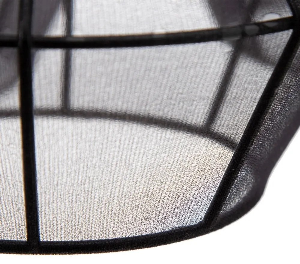 Fekete függőlámpa textil búrával ø 40 cm – Ixia