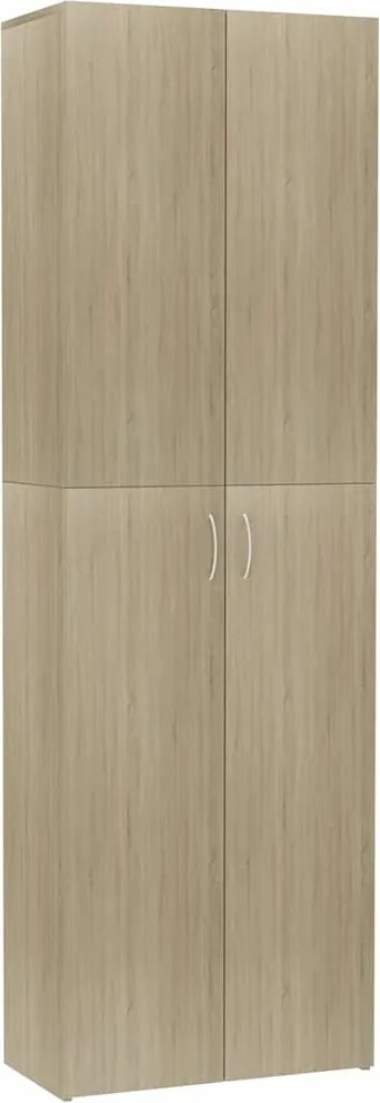 vidaXL sonoma tölgy színű szerelt fa irodaszekrény 60 x 32 x 190 cm