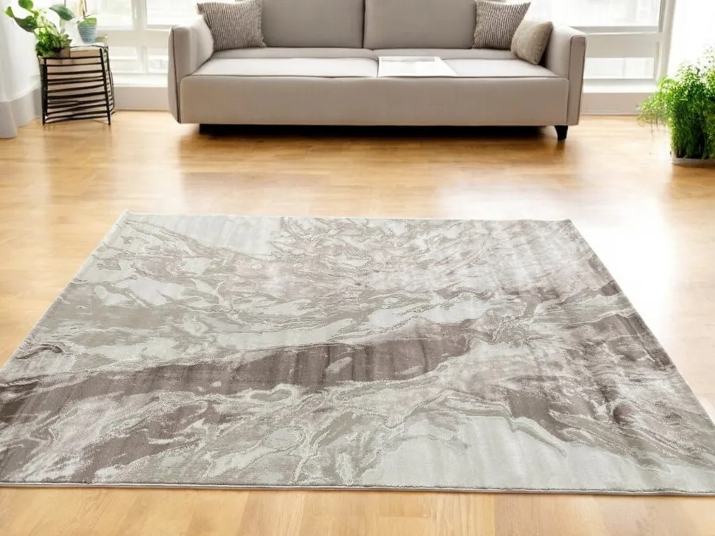 Veston 51266 bézs modern szőnyeg 80x250 cm