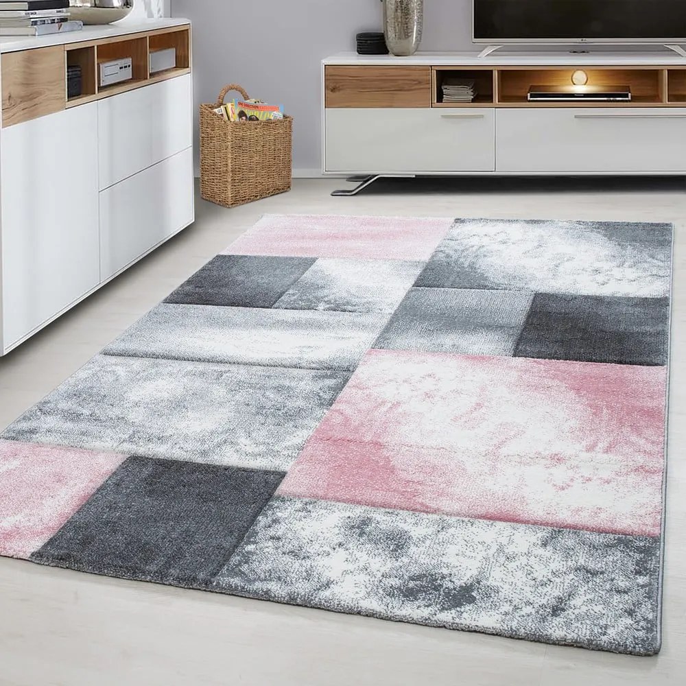 Rózsaszín-szürke szőnyeg 120x170 cm Hawaii – Ayyildiz Carpets