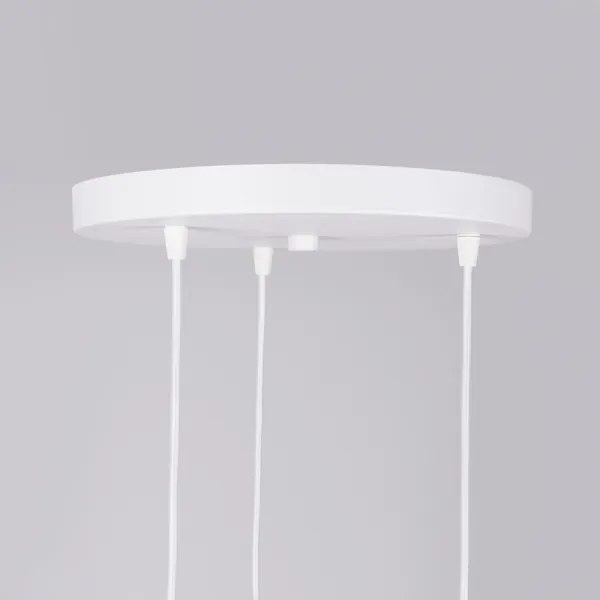 Sollux SL.1361 - Csillár zsinóron NICUS 3xE27/15W/230V fehér