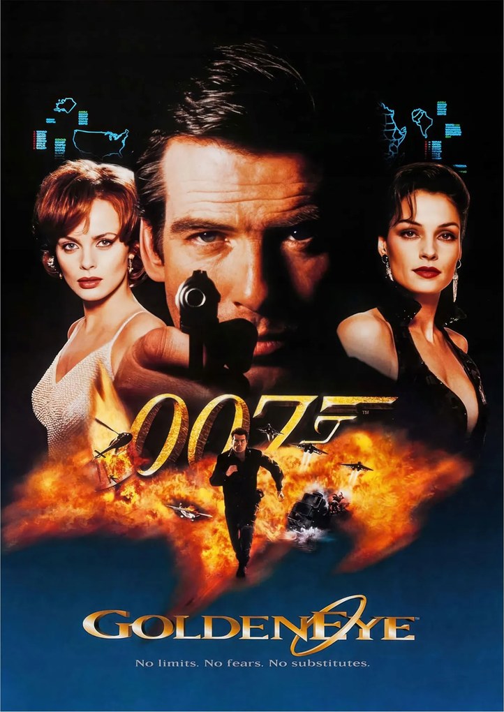 Golden Eye poszter James Bond Pierce Brosnan