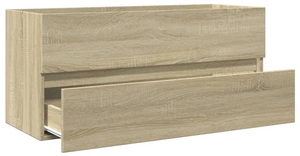sonoma tölgy szerelt fa fürdőszobai mosdószekrény 100x38,5x45cm