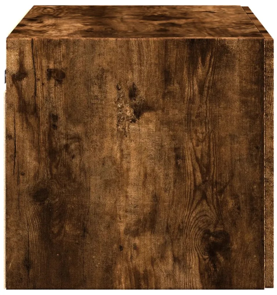 füstös tölgy színű szerelt fa faliszekrény 70 x 42,5 x 40 cm