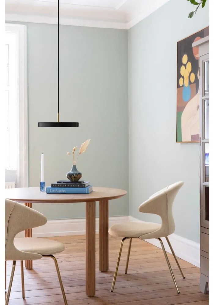 Fekete LED dimmelhető függőlámpa fém búrával ø 31 cm Asteria Plus Mini – UMAGE