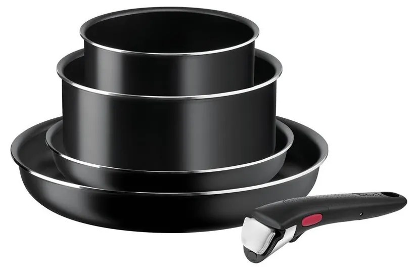 Tefal - Konyhai készlet 5 db INGENIO EASY COOK & CLEAN BLACK