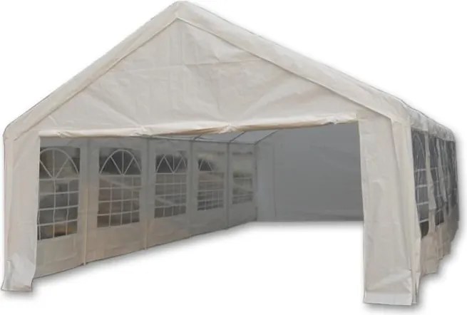 Nagy kerti sátor fehér 5×10 m  vízhatlan zárható