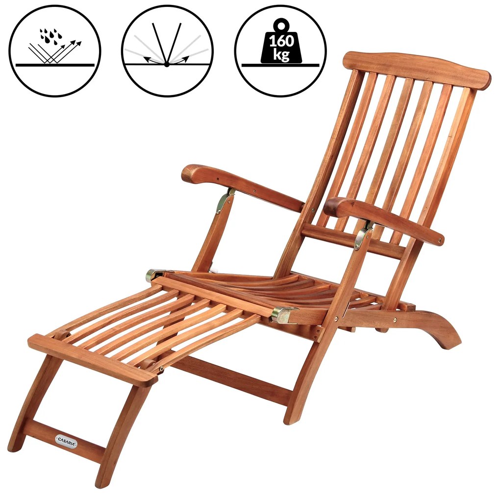 Deuba Queen Mary kerti napozóágy - akác