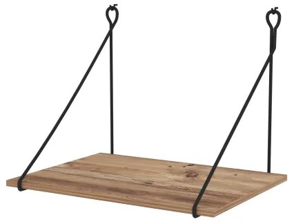 Fali munkapad TUNA 50x70 cm barna/fekete