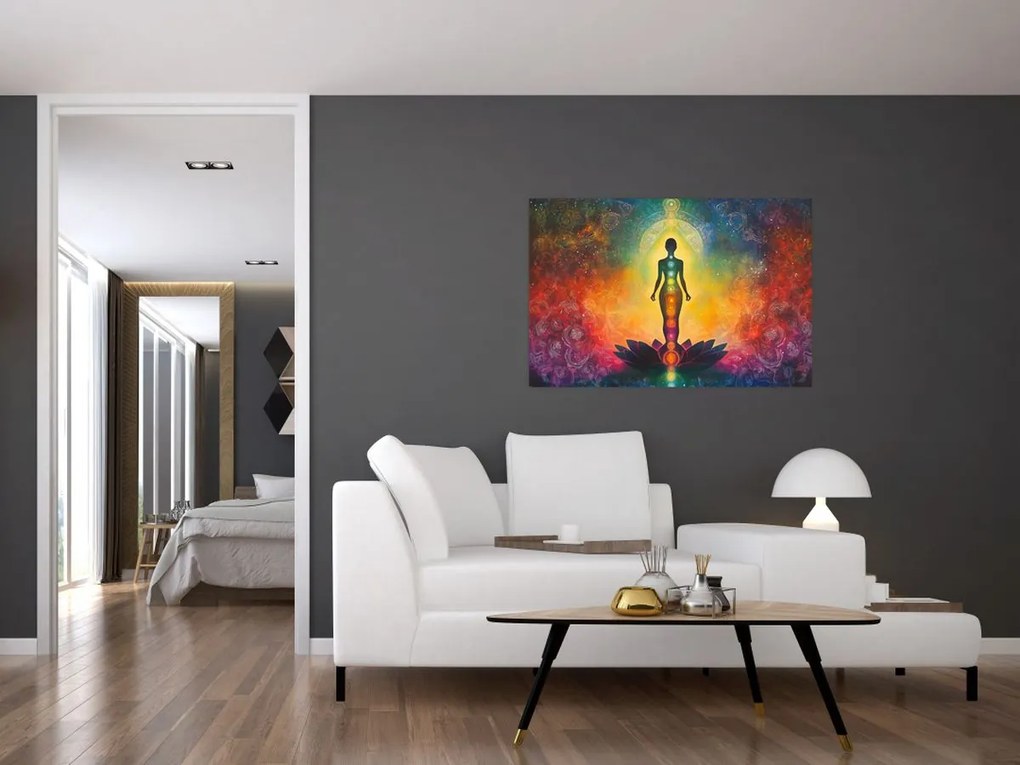 Kép - Nő és csakrák (90x60 cm)