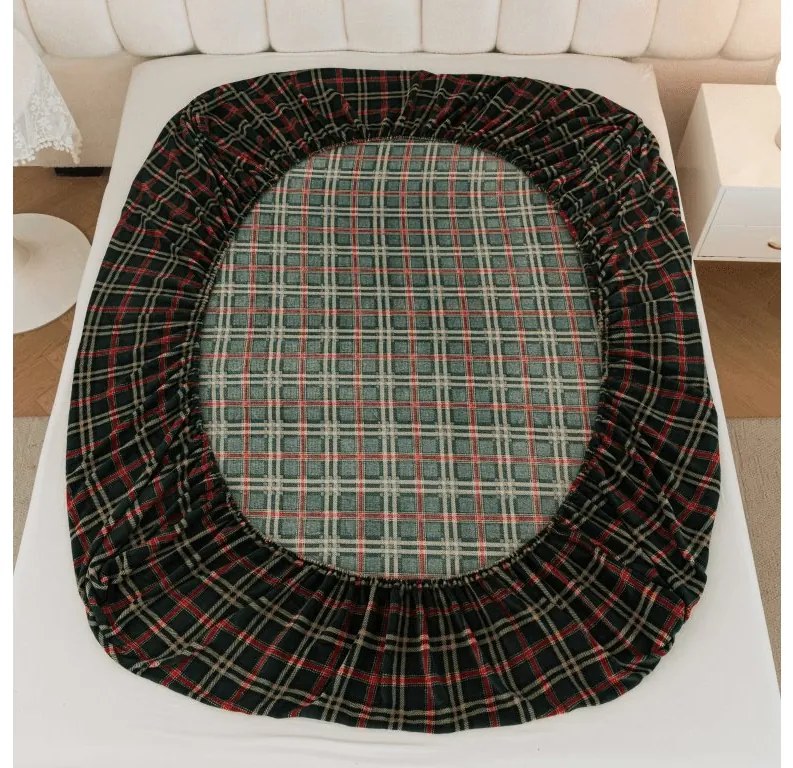 Mikroplüss lepedő GLENMOORE 200x200 cm zöld