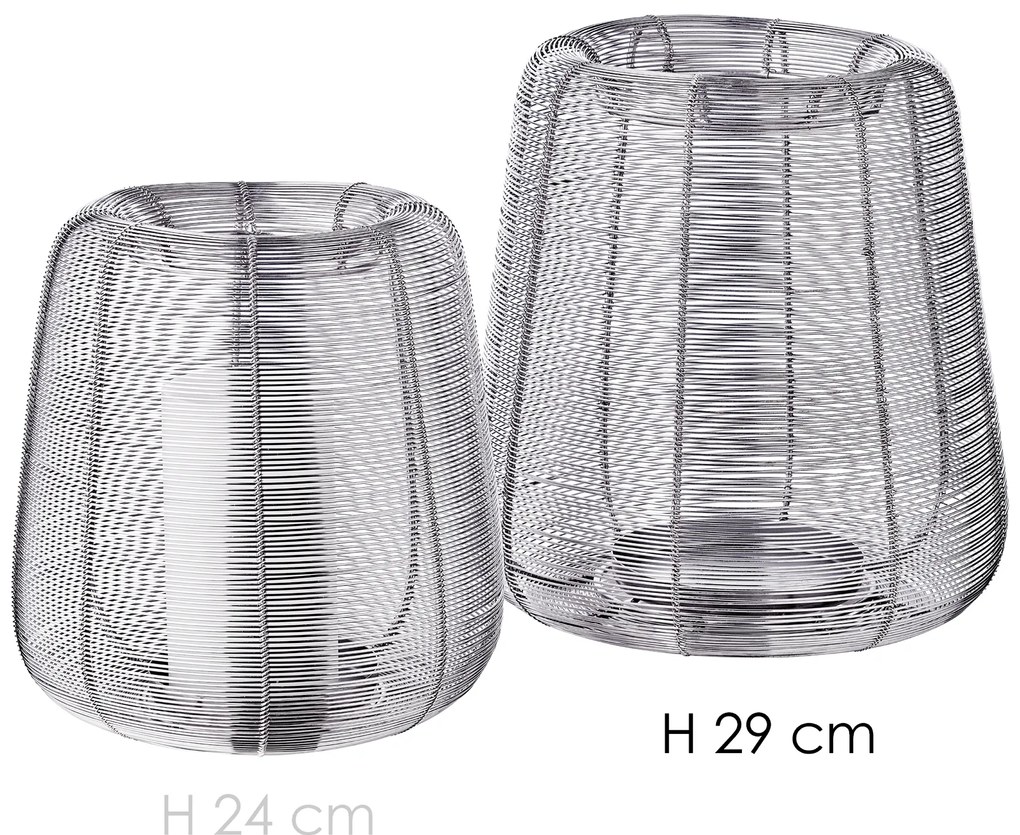 "Kurt" ezüst lámpás, 29 cm - EDZARD