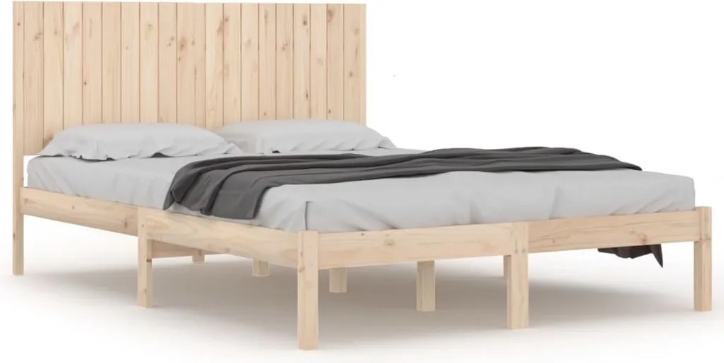 vidaXL Super King tömör fa ágykeret 180 x 200 cm