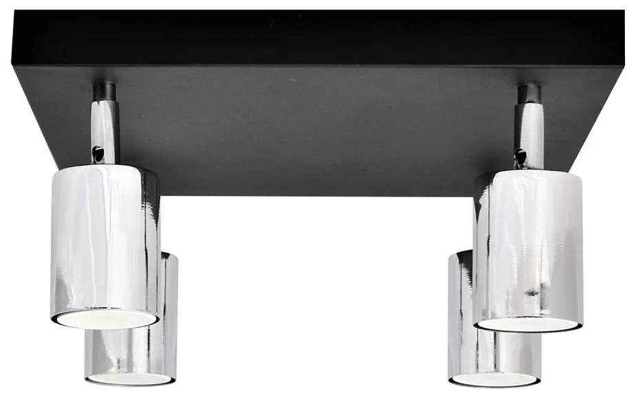 LED Spotlámpa TUNE 4xGU10/4,8W/230V matt króm/fekete