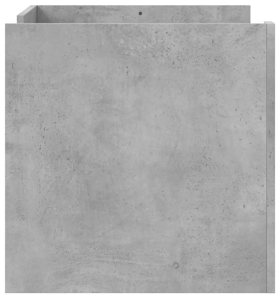 Betonszürke szerelt fa dohányzóasztal 80 x 50 x 50 cm