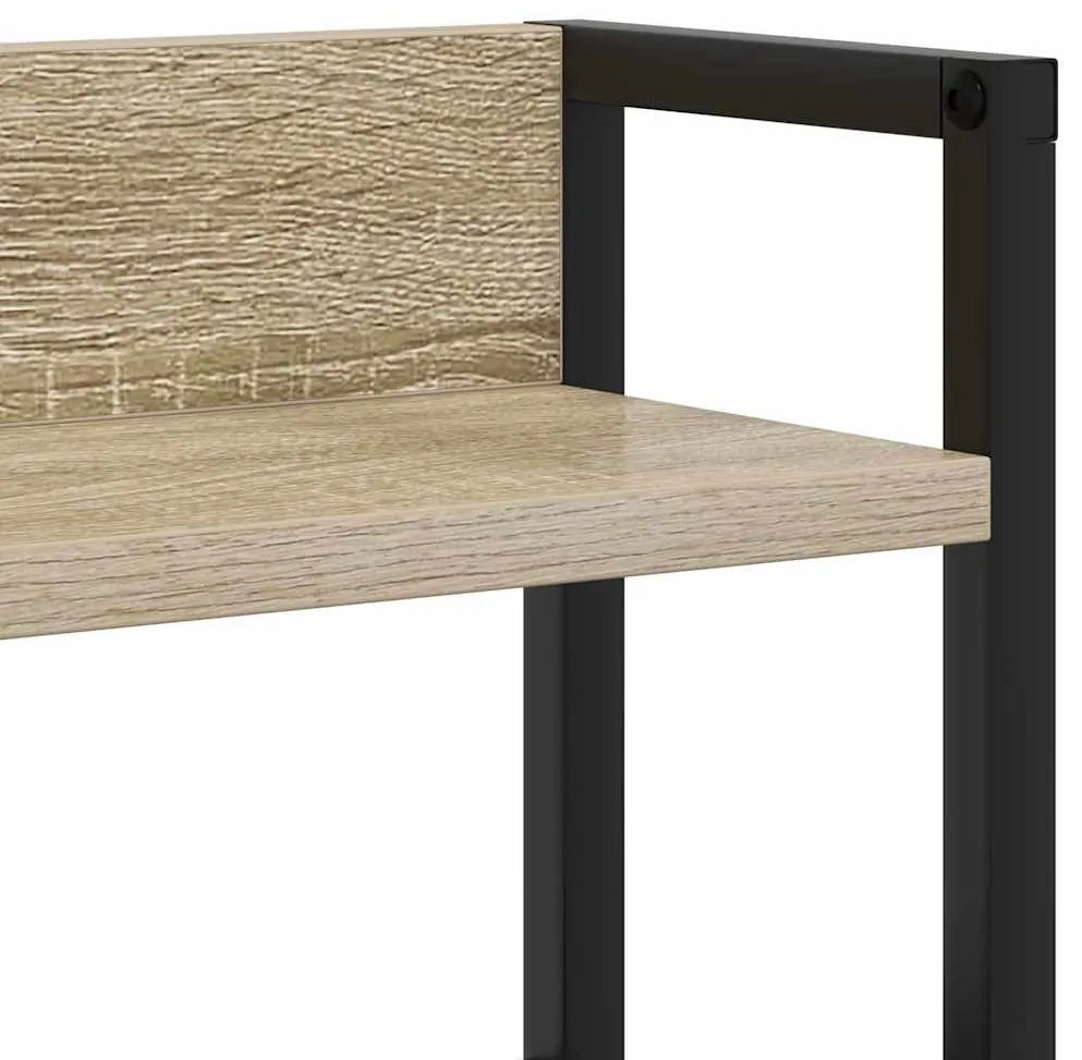 Fejtámla LED -es lámpákkal sonoma tölgy 120 cm Faanyag