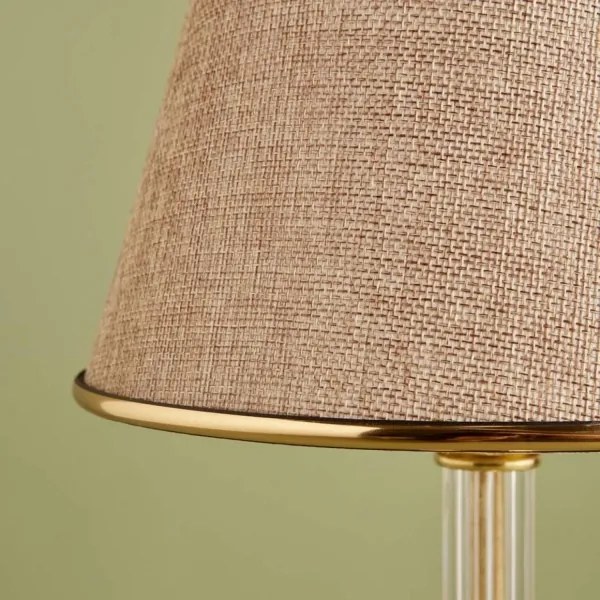 Asztali lámpa AYD 1xE27/40W/230V bézs/arany
