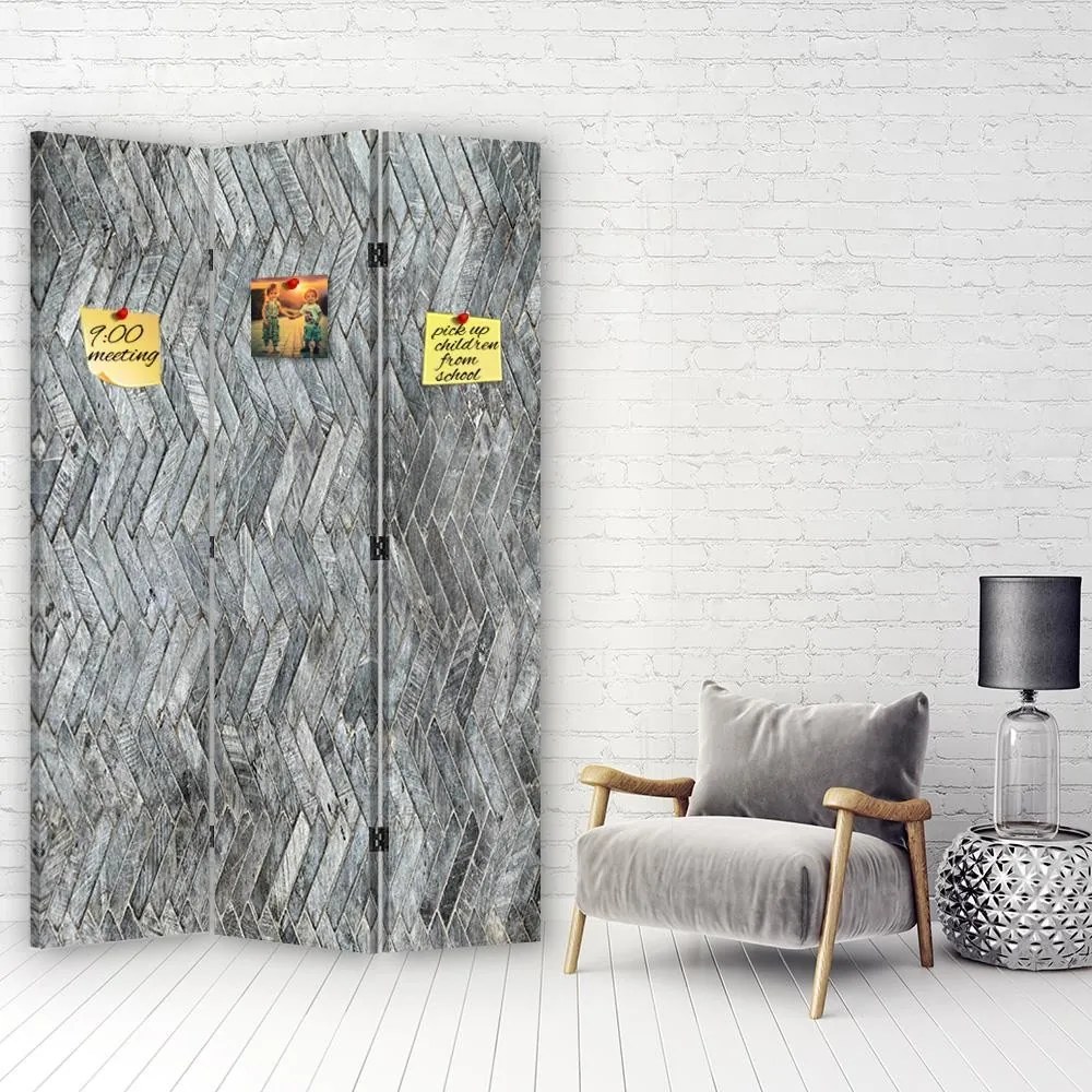 Gario Paraván Mintás szürke Méret: 110 x 170 cm, Kivitelezés: Klasszikus paraván