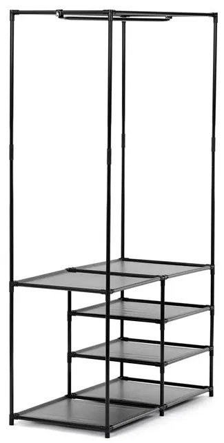 Fekete Fém Ruhafogas. GD-172 BK