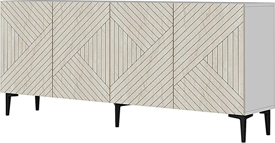 Ferrro 180 - White, Travertine