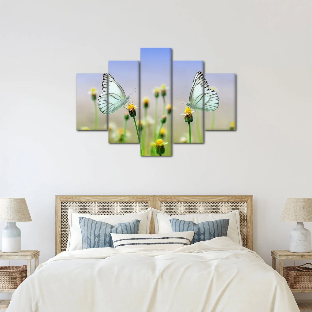 Pillangók eképe a virágon (150x105 cm)
