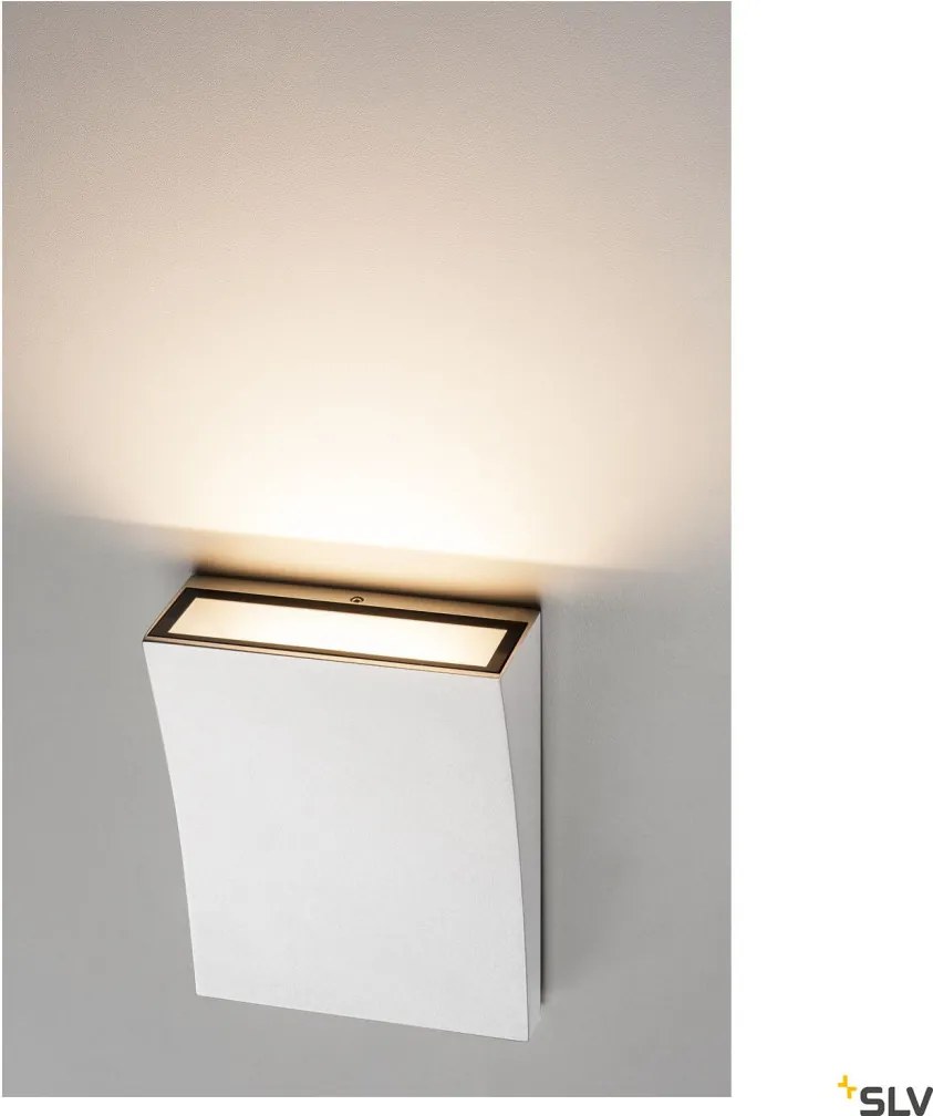 SLV 1000340 DELWA Modern Kültéri Fali Lámpa Fehér LED IP44