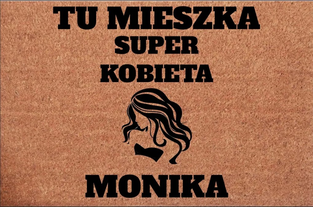 Lábtörlő Az Ajtó Alá, Itt Él Egy Szuper Nő A Neved