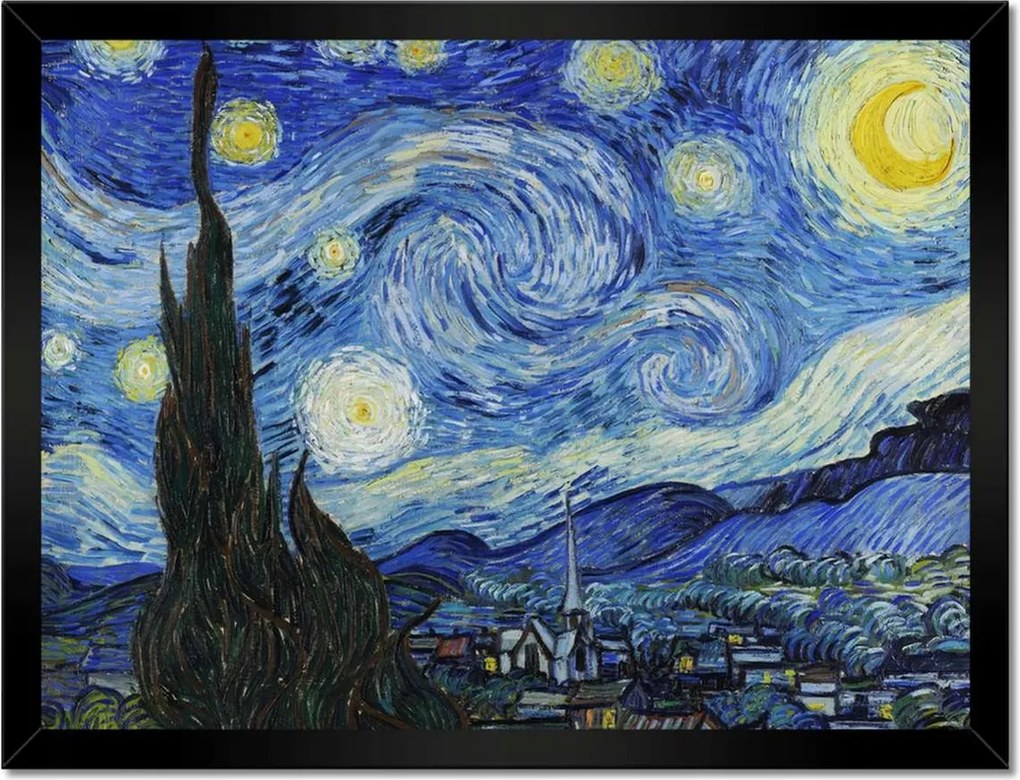 Poszterek keretben 40x30 Van Gogh Csillagos éj