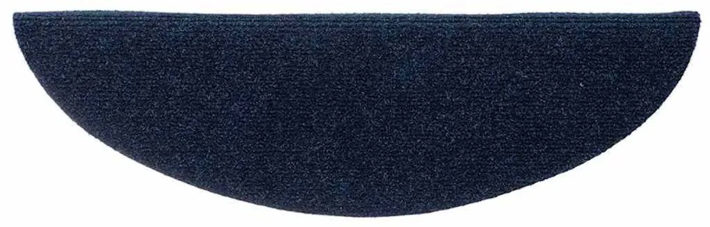öntapadós lépcsőszőnyegek 30 db, 56 x 17 x 3 cm, sötétkék, félkör alakú
