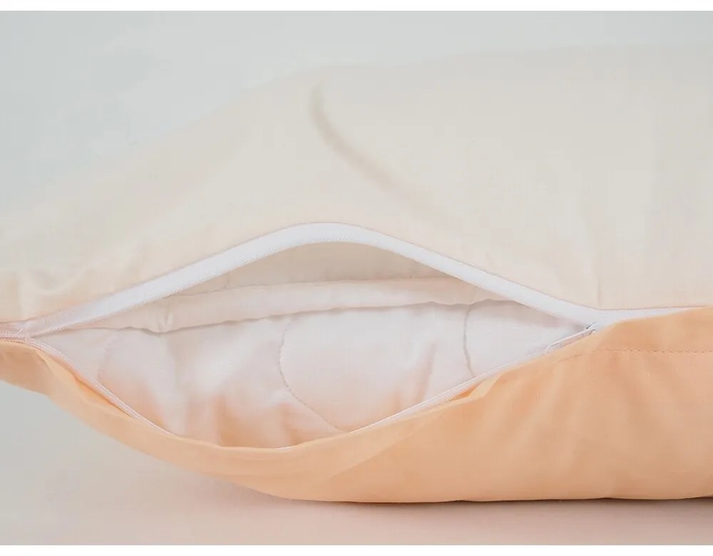 B.E.S. Petrovice Pamut ágynemű Double face barack/hamuszínű