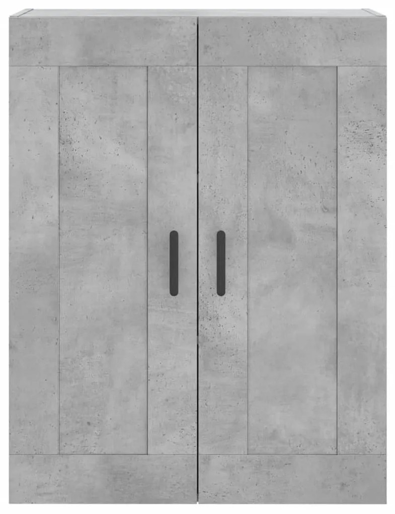 betonszürke szerelt fa fali szekrény 69,5 x 34 x 90 cm