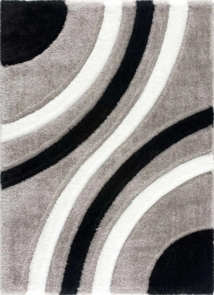 California Shaggy P305A szürke szőnyeg 160x220 cm