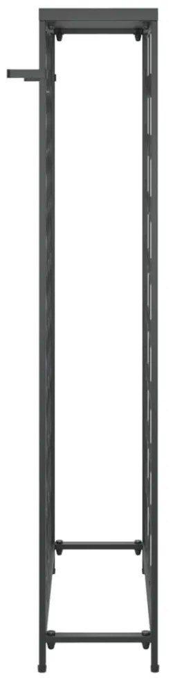 fekete kovácsoltvas bortartó 45 palackhoz 54 x 18 x 100 cm