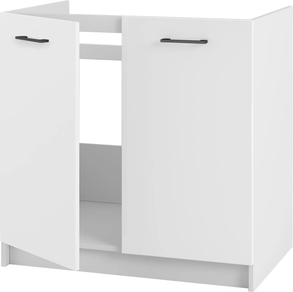 Konyhaszekrény mosogató alá 80-as fehér matt szett