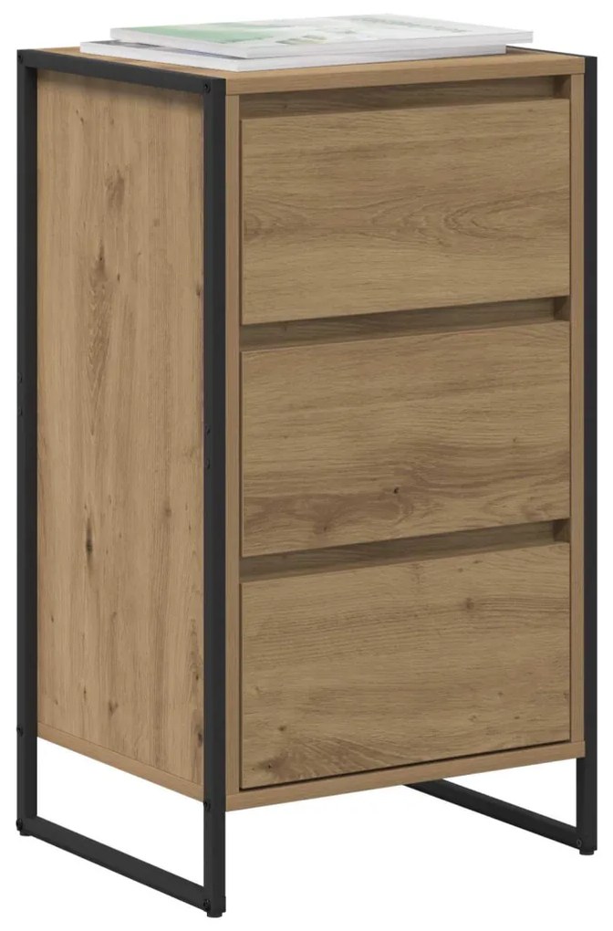 Széf fiókkal Művészi tölgy 42 x 36 x 75.5 cm Faanyag