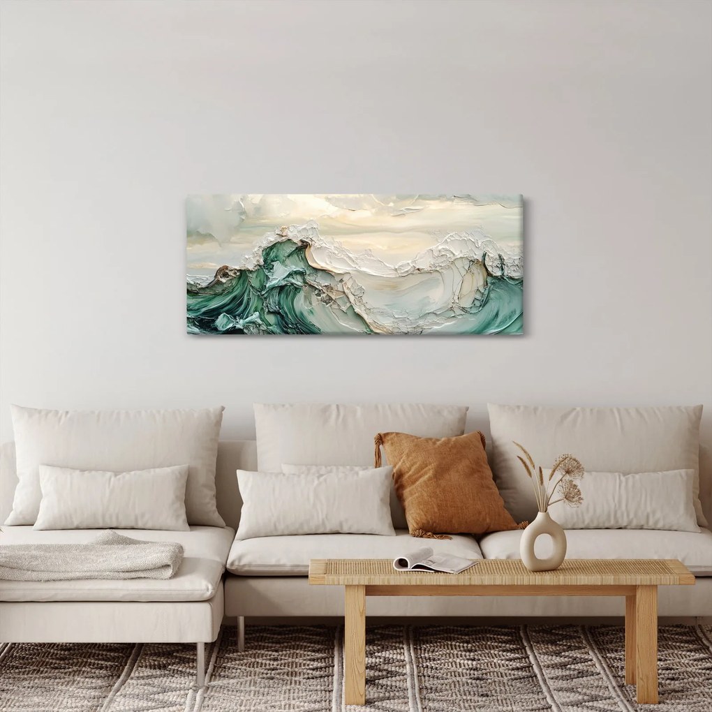 Kép - 3D tengeri absztrakció (120x50 cm)