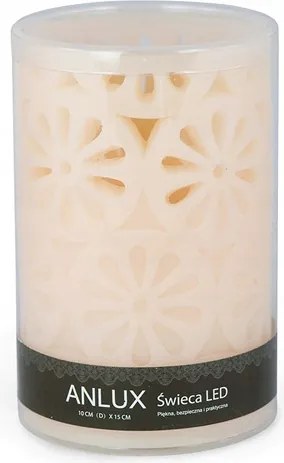 Led viaszgyertya 10x15 cm elemes