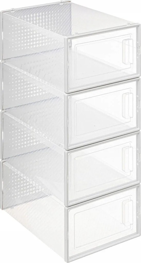 Cipőrendező Dobozok Tároló Stak 4 Db 33,5x23,2x14 CM