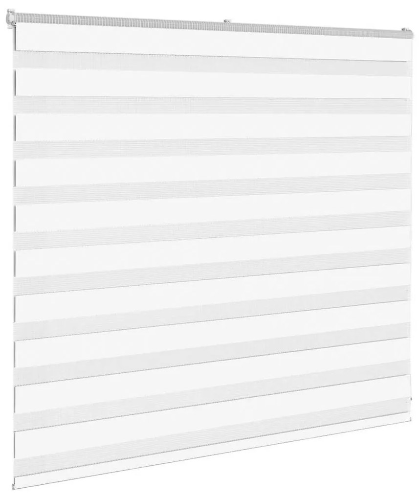 zebrafüggönnyel fehér szövetszélesség 160,9 cm poliészter